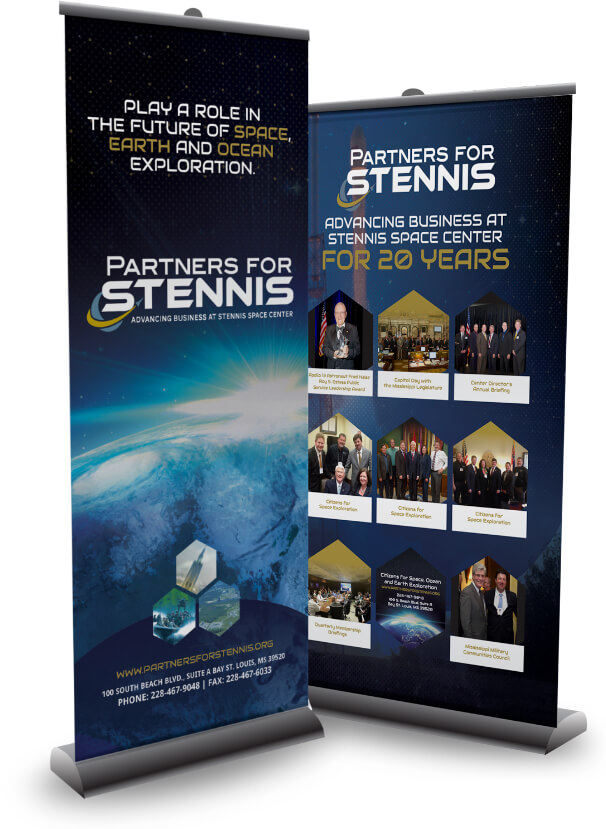 Partners for Stennis Banners