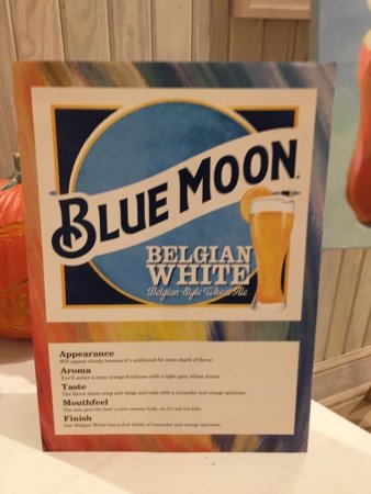 Blue Moon Beer Table